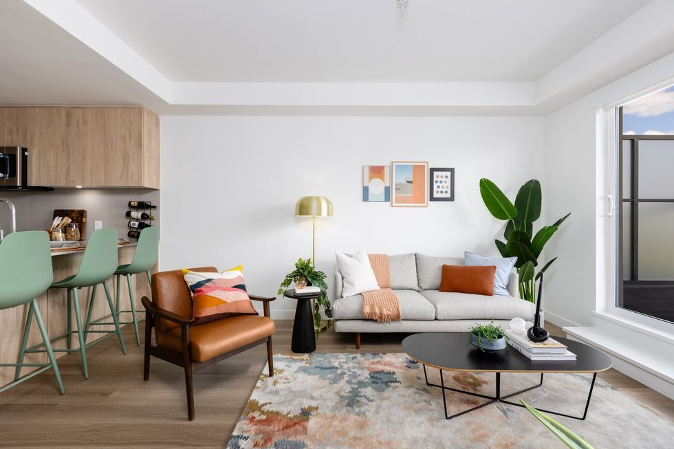 An interior of one of the apartments at 388 Slocan.