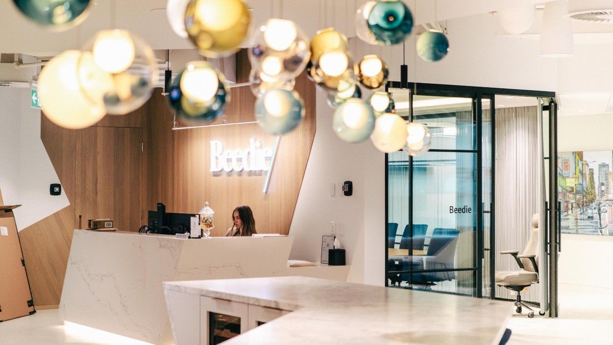 An interior photo of a Beedie office.