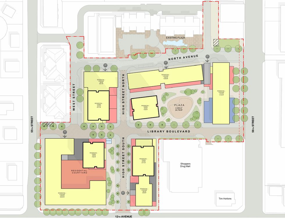 An overview of the Tsawwassen Town Centre Mall redevelopment plan.