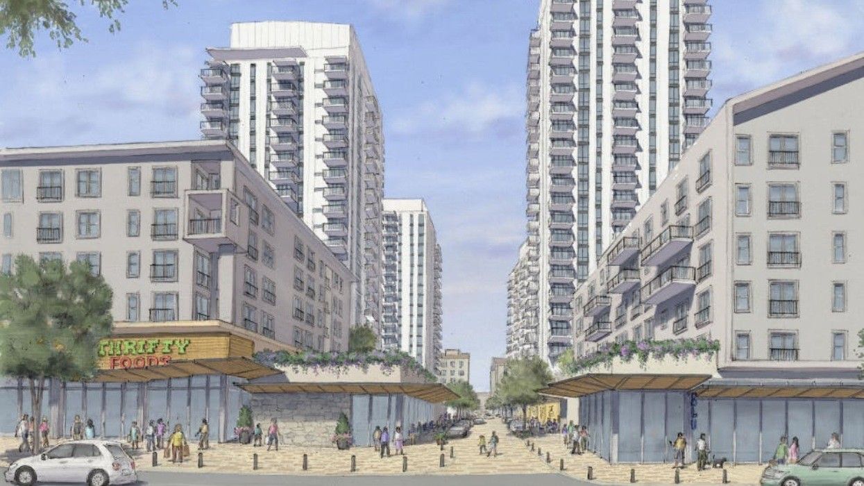 An rendering of the redeveloped Tsawwassen Town Centre Mall in Delta.