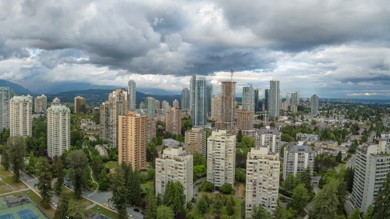​Apartment buildings in Burnaby, British Columbia.