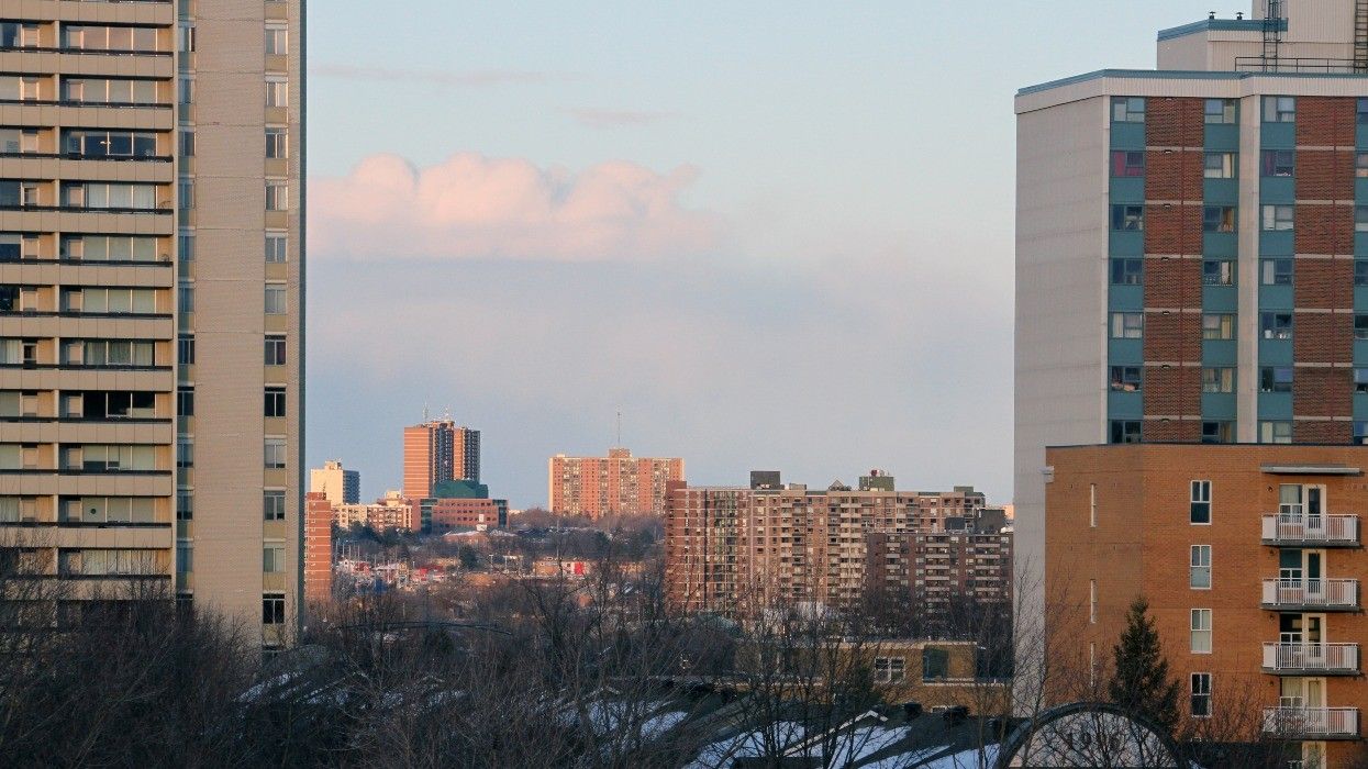 Apartment buildings in Ottawa, Ontario.