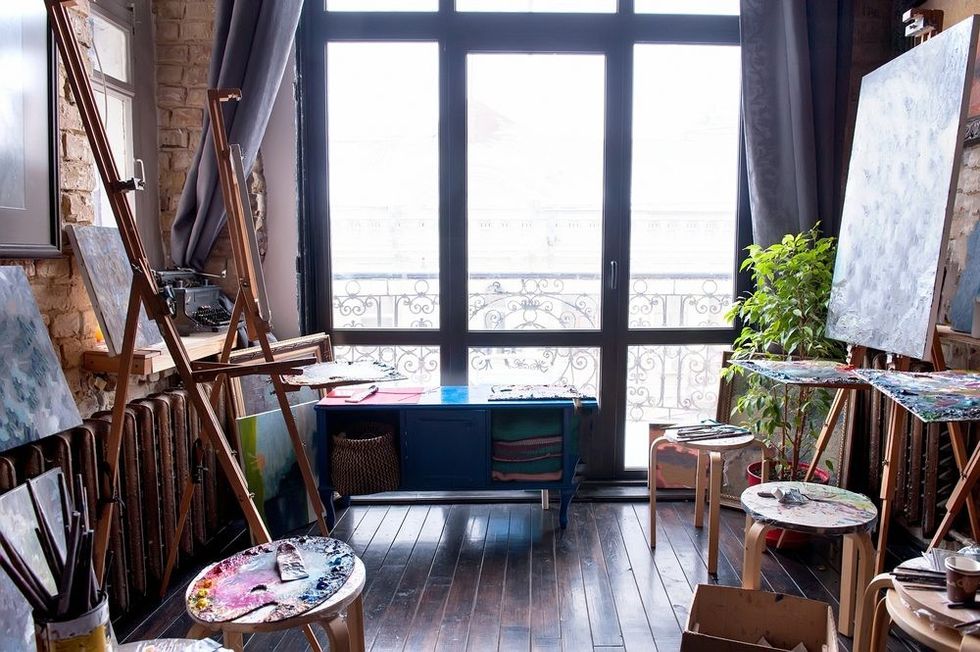 Art studio natural light