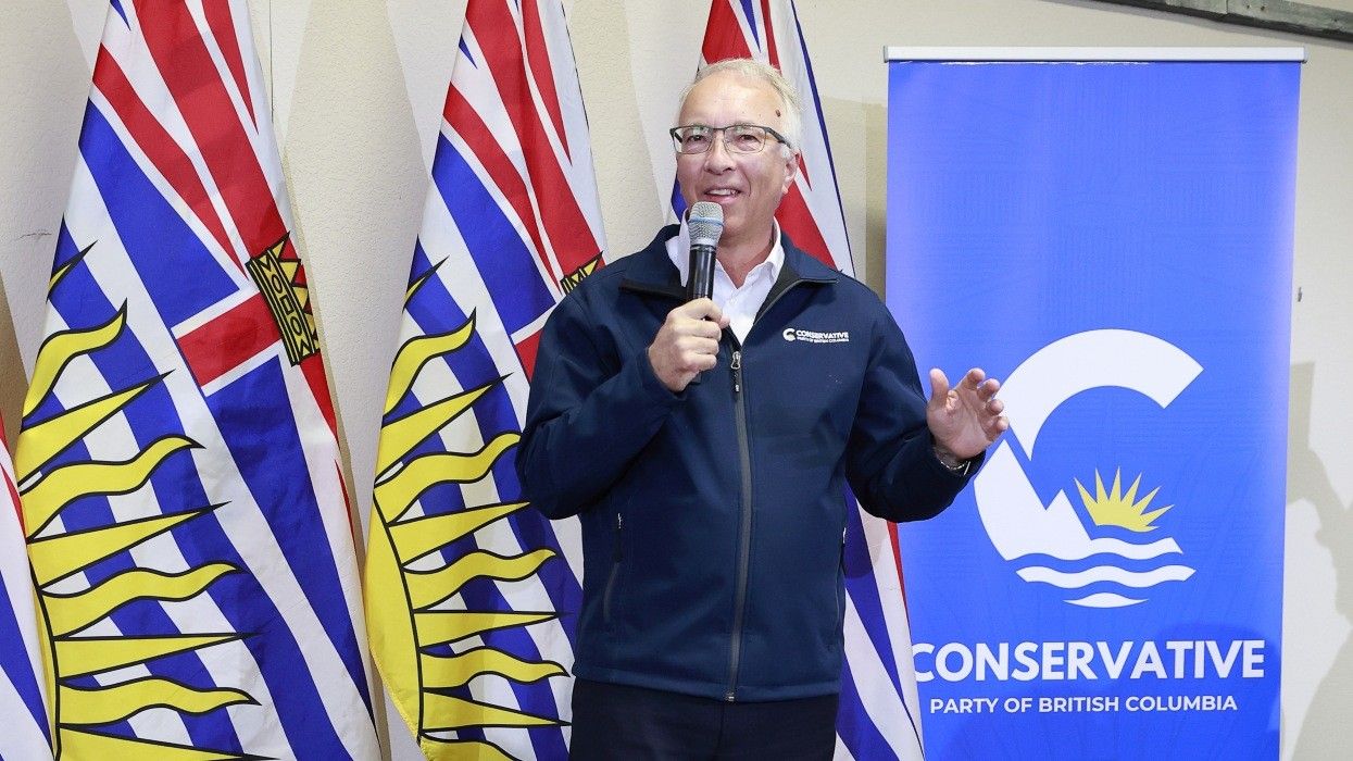 BC Conservatives Leader John Rustad at a 2024 election event.