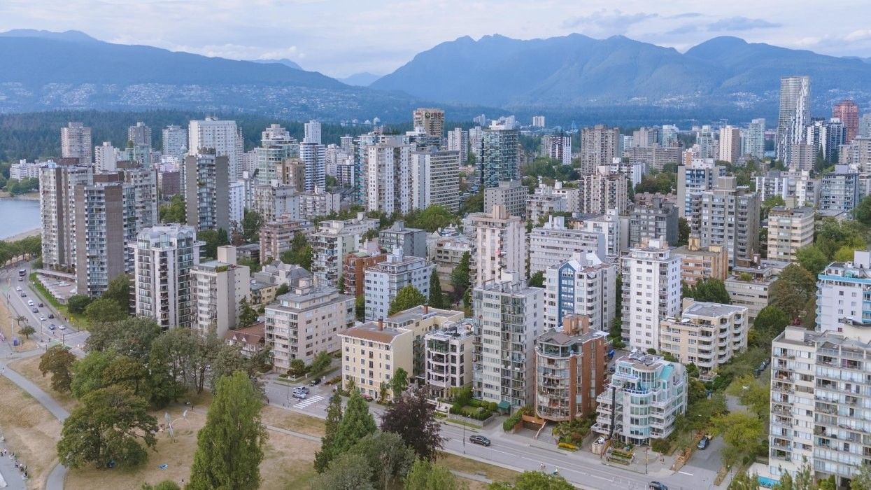 Beach Avenue in the West End of Vancouver.