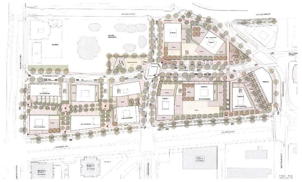 Burnaby brentwood buchanan west conceptual plan