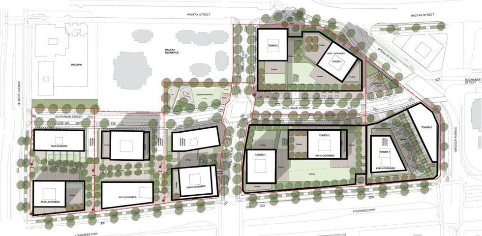 Burnaby Buchanan West Master Plan Site Concept