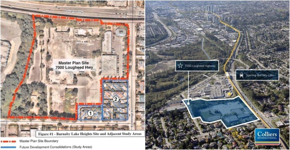 Burnaby Lake Heights Master Plan - 7000 Lougheed Highway Site Context