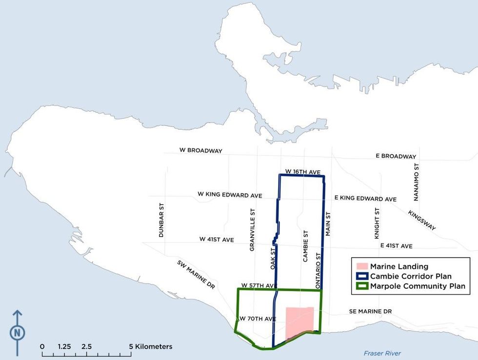 City of Vancouver Marpole Marine Landing Neighbourhood