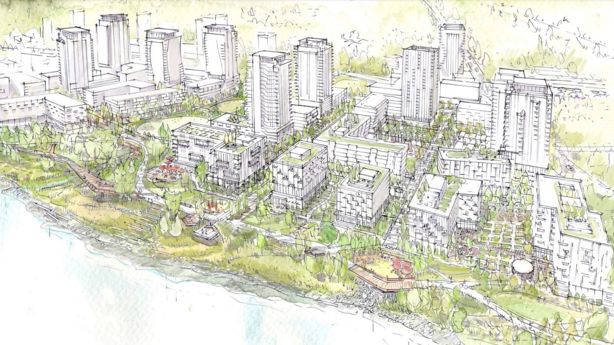 ​Concept drawings of Area 3 of the River District by Wesgroup Properties.
