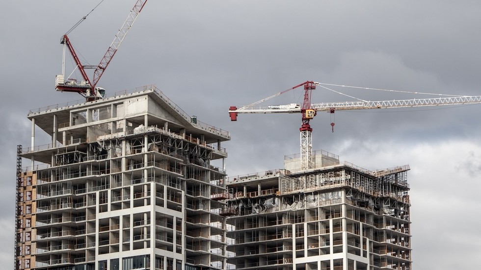 Condos under construction in the Greater Toronto Area.