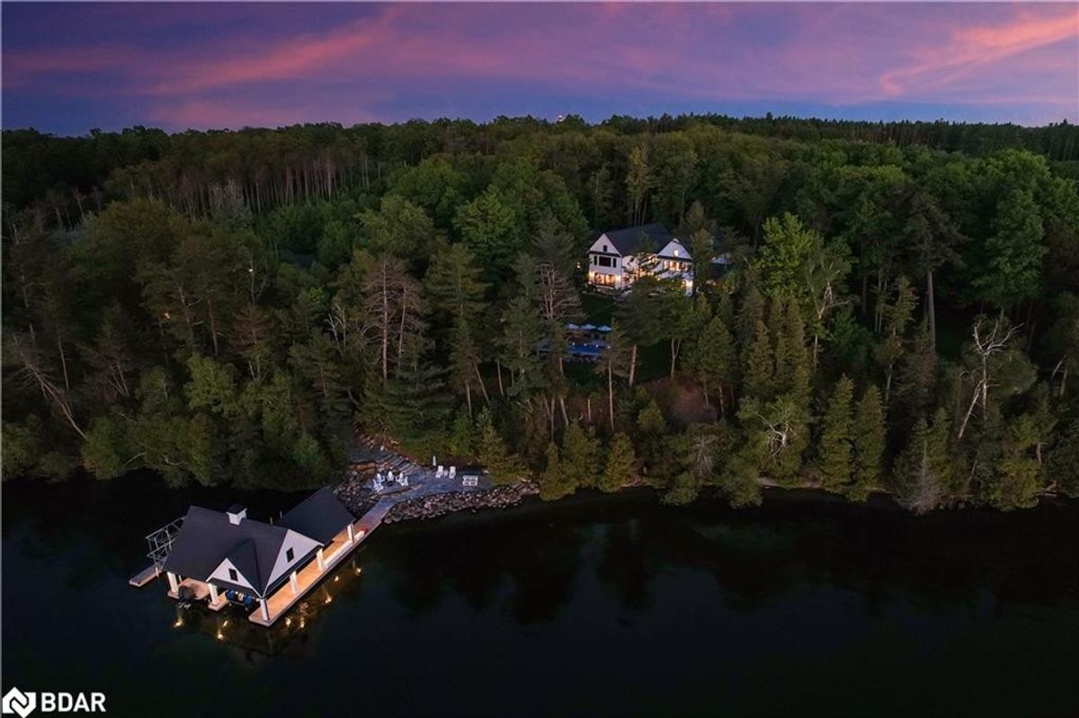 A Spa, Sports Court, And Boathouse — This $12.9M Lake Simcoe Home Has It All