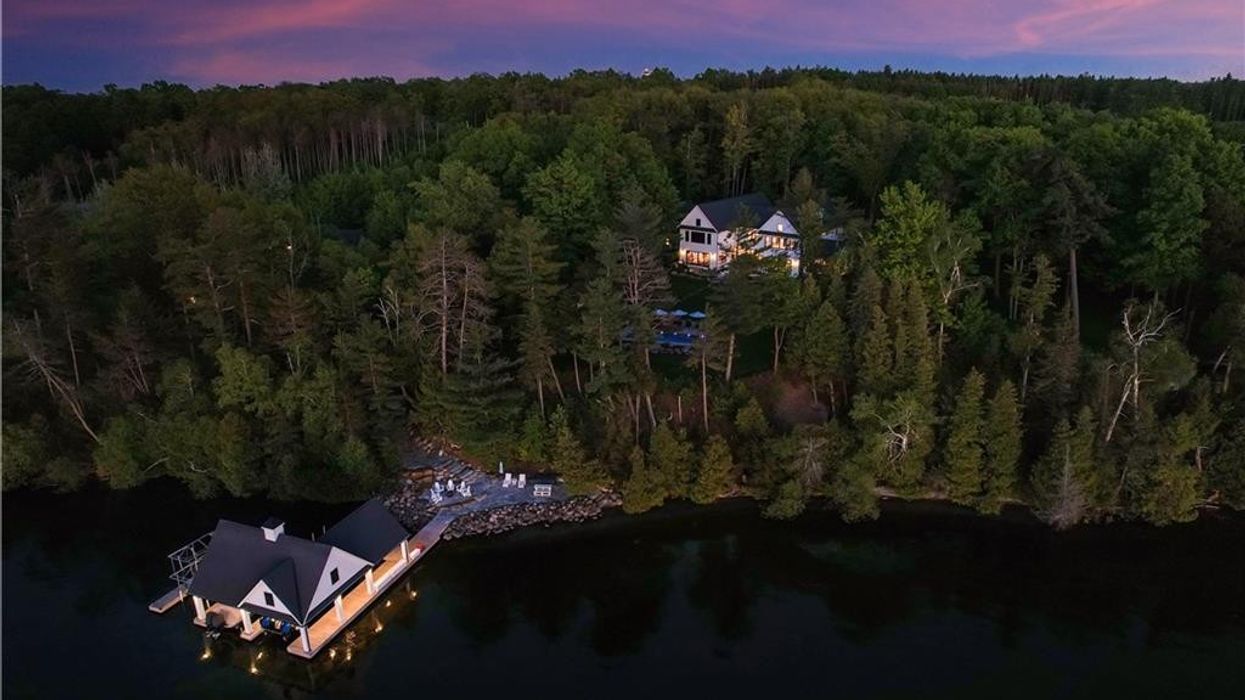A Spa, Sports Court, And Boathouse — This $12.9M Lake Simcoe Home Has It All
