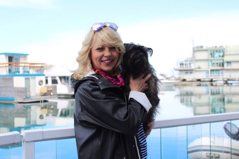 Denise Doucet who lives in a float home