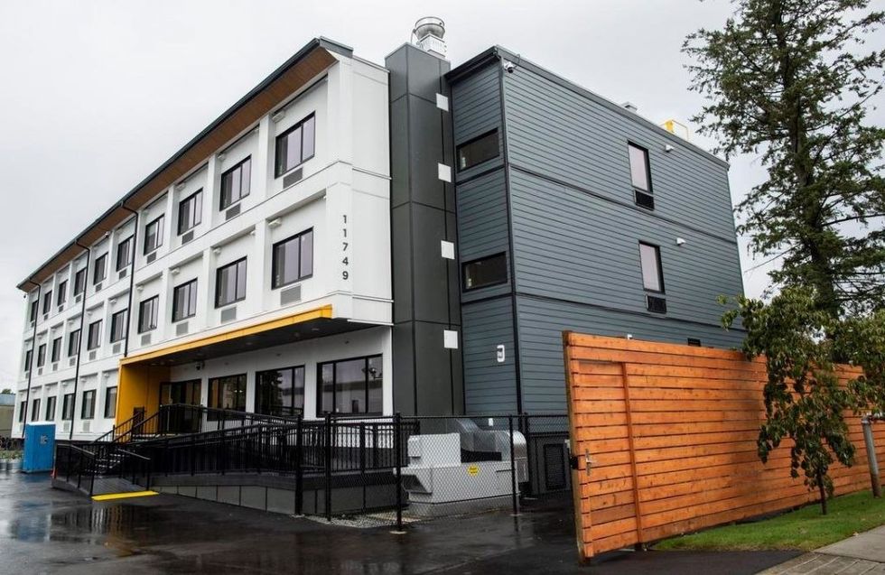 Example of temporary modular housing for homeless vancouver 1024x666