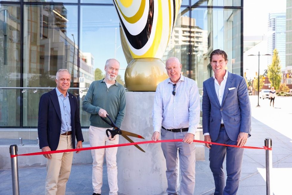 Fordite station square ribbon cutting