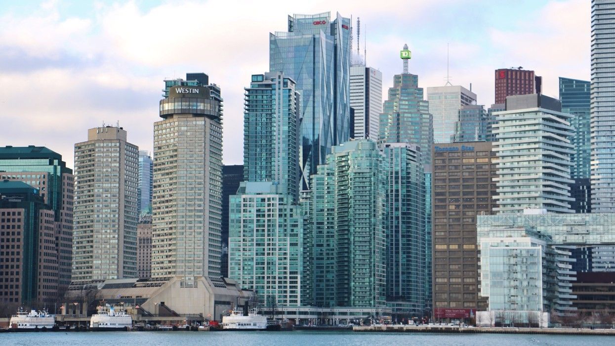 High-rise buildings in Toronto.