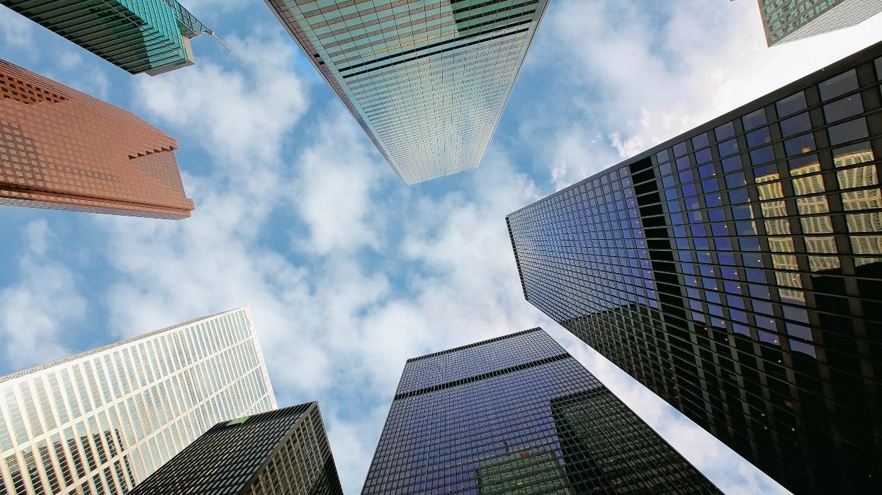 High-rise office towers in Toronto's Financial District.