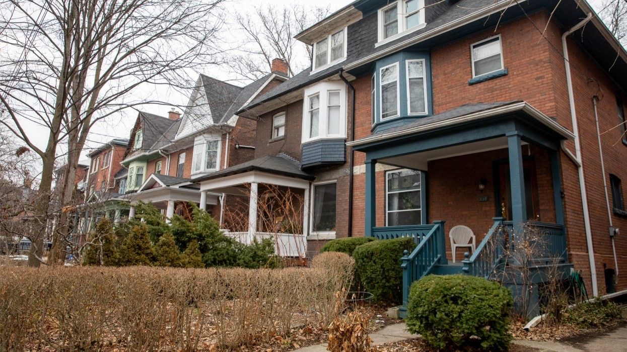 Houses in Toronto's Annex neighbourhood.