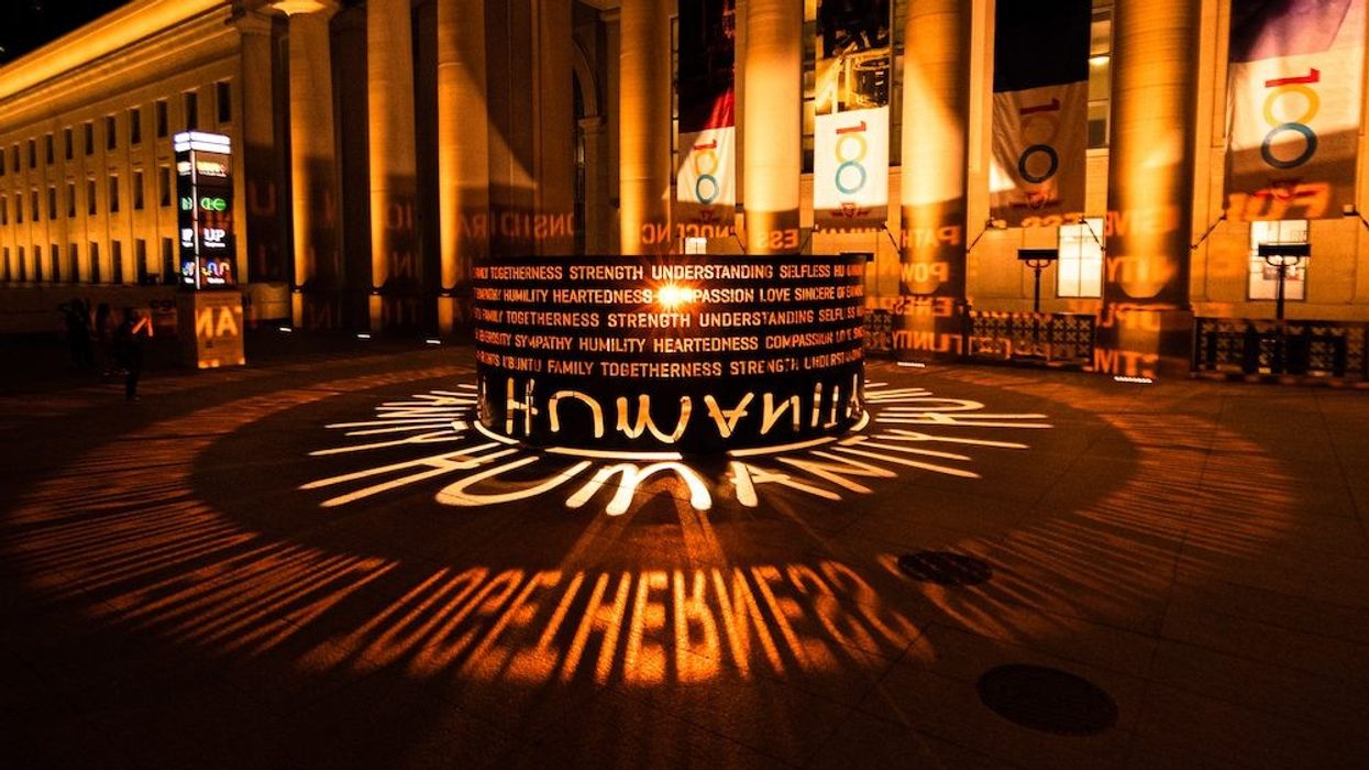 Raptors President Masai Ujiri Unveils ‘Humanity’ Art Installation at Union Station