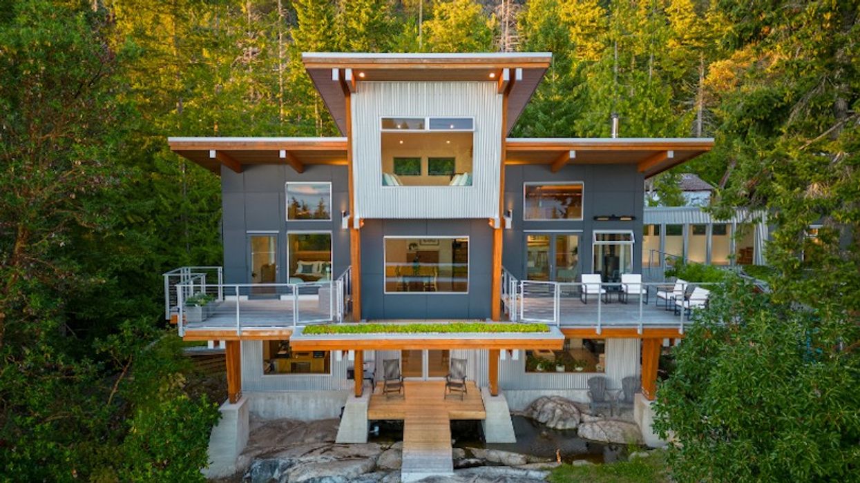 Inside a $3.5M Home Perched Above a Forest in BC's Halfmoon Bay