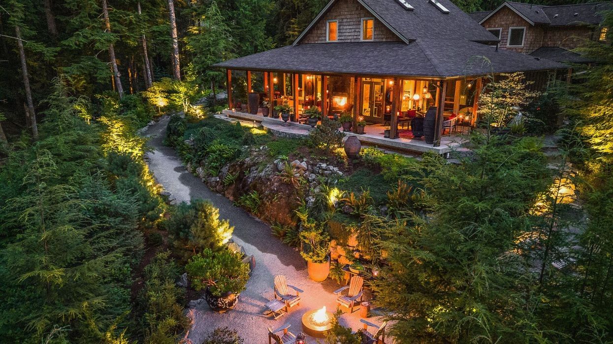 Inside A Magical Timber Chateau In The Woods Of Sooke