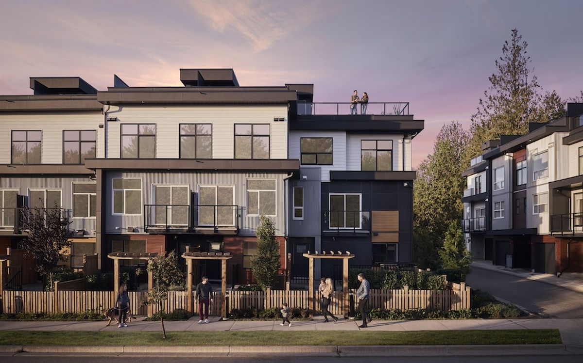 Higher Level Living: Langley Townhomes Serve Sweeping Rooftop Views For All