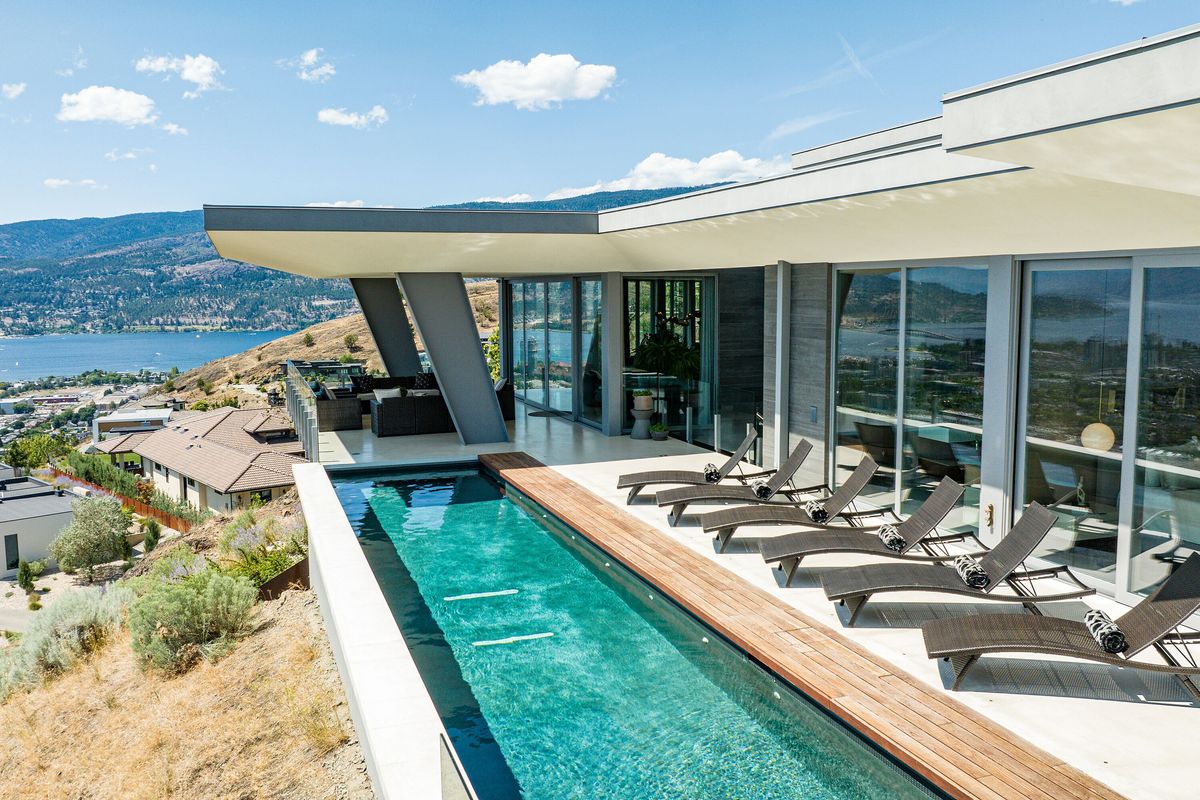 Polished Concrete Meets Poolside Perfection In The Okanagan