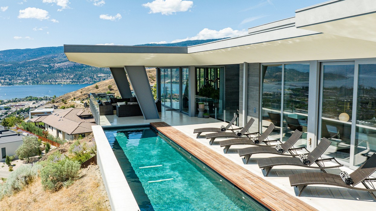 Polished Concrete Meets Poolside Perfection In The Okanagan