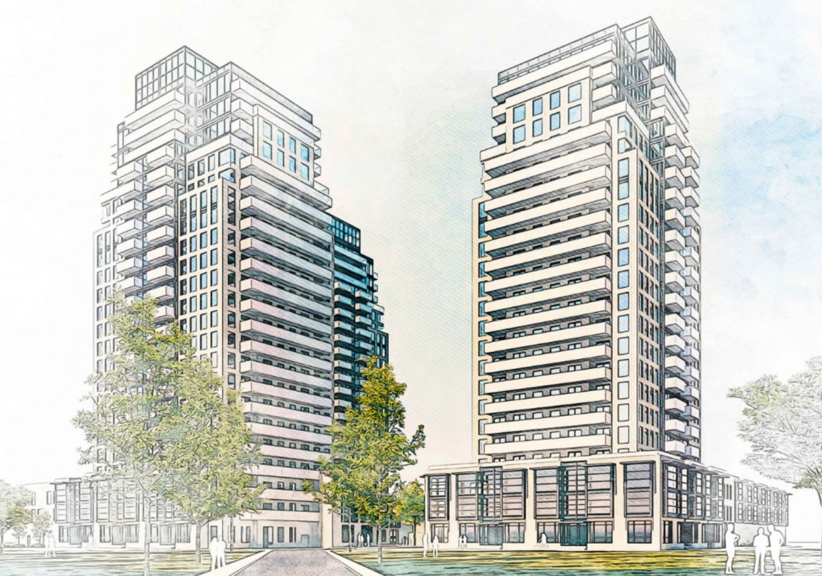 Four 23-Storey Towers Proposed For Etobicoke West Mall