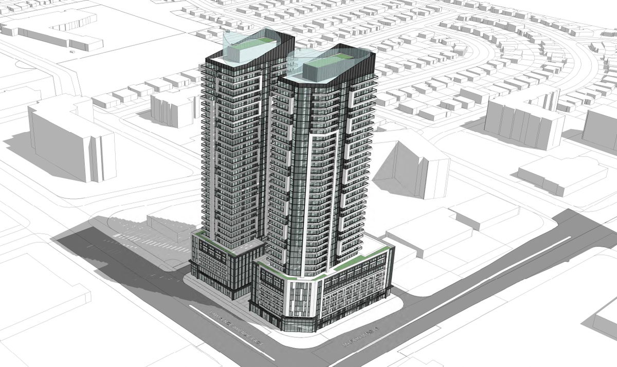 37 & 38 Storeys Proposed For Lawrence Avenue East