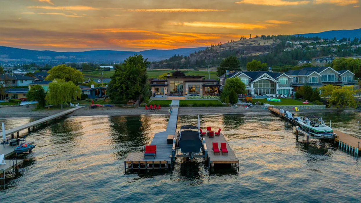 Award-Winning Custom Home On Okanagan Lake Hits West Kelowna Market