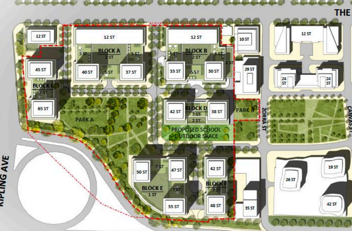 15-Tower Master Plan Proposed For Site Of Kipling-Queensway Mall