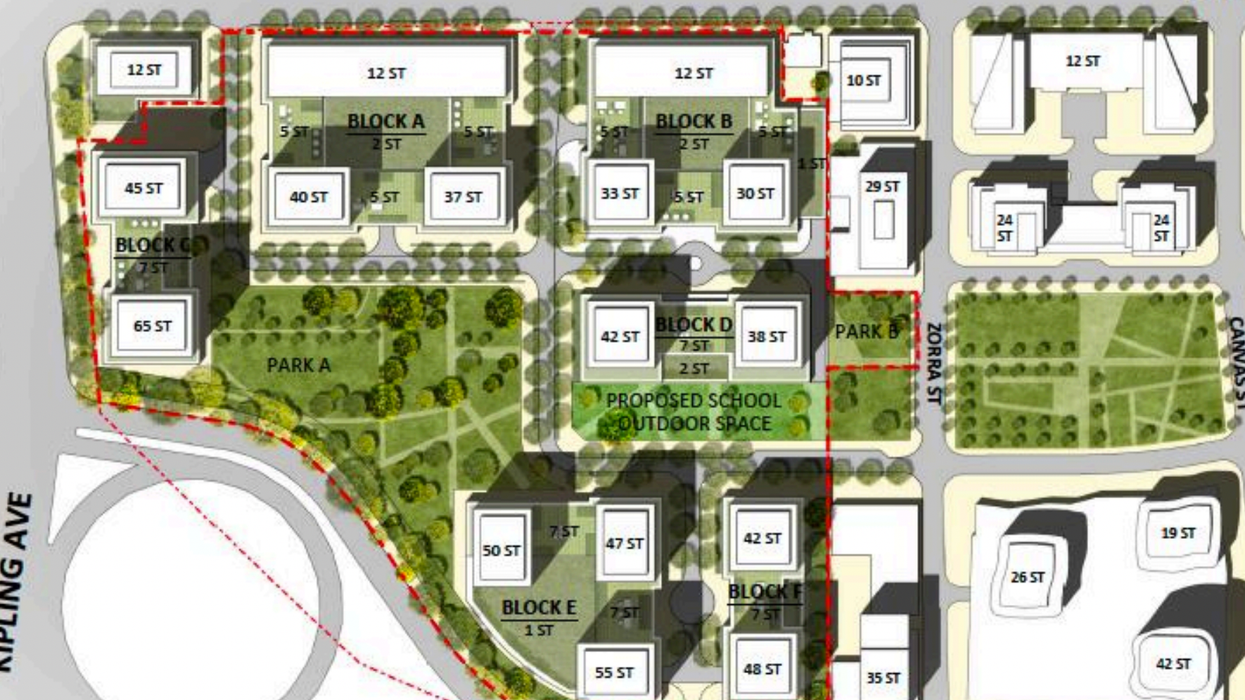 15-Tower Master Plan Proposed For Site Of Kipling-Queensway Mall