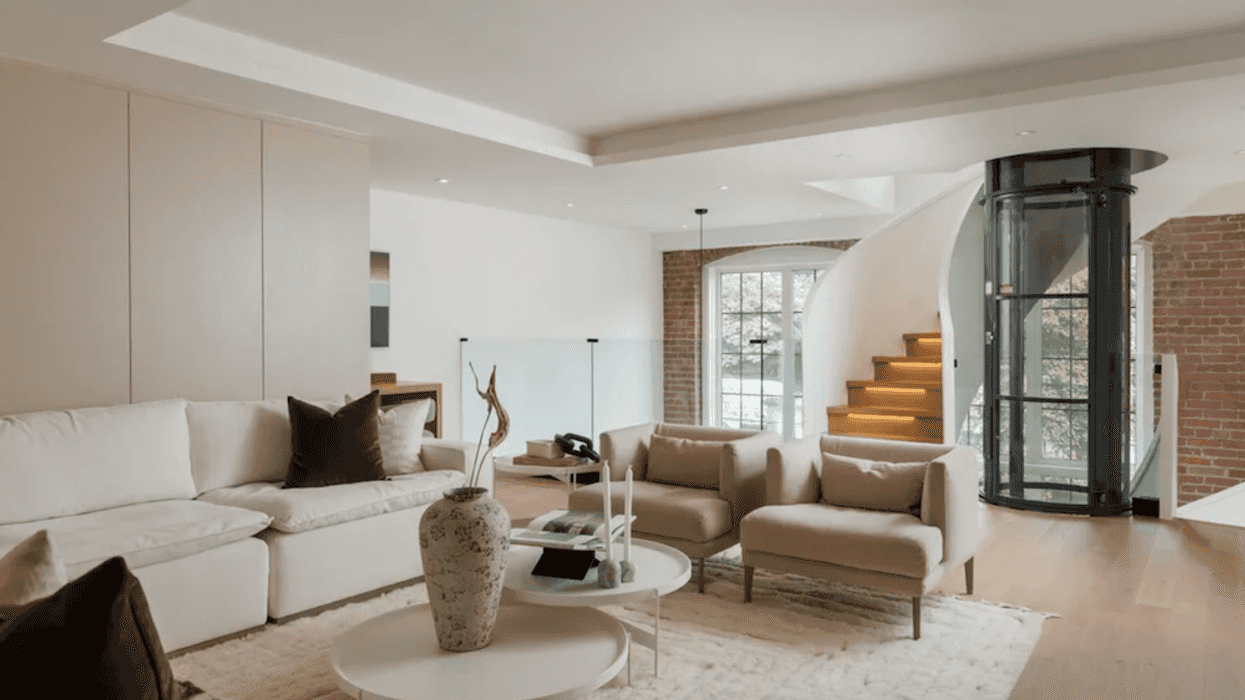This 4-Level Toronto Loft Blends Historic Charm With Striking Drama