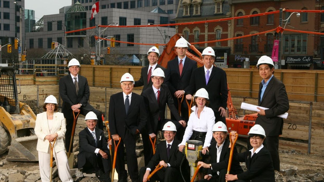 Ivan Reitman posing with Daniels Corporation