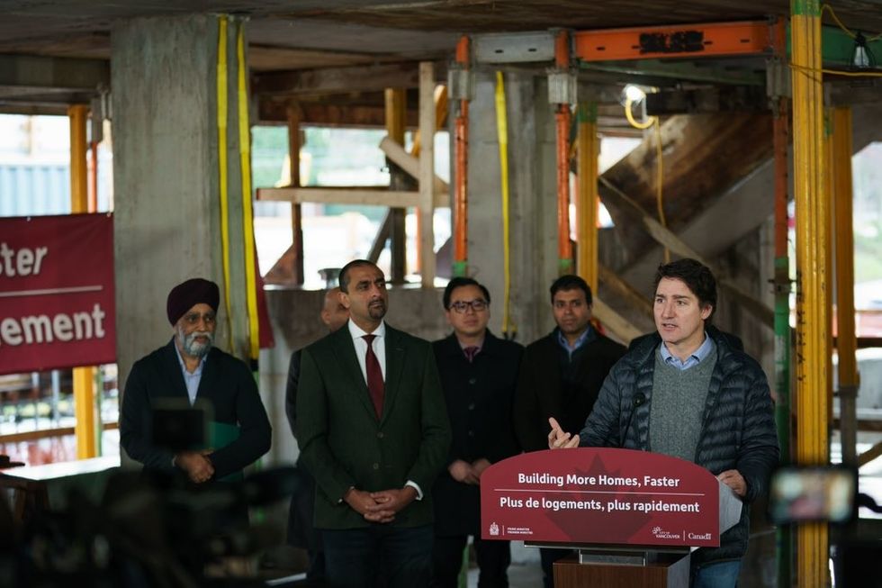 Justin Trudeau announcing the Housing Accelerator Fund agreement for Vancouver on December 15, 2023.