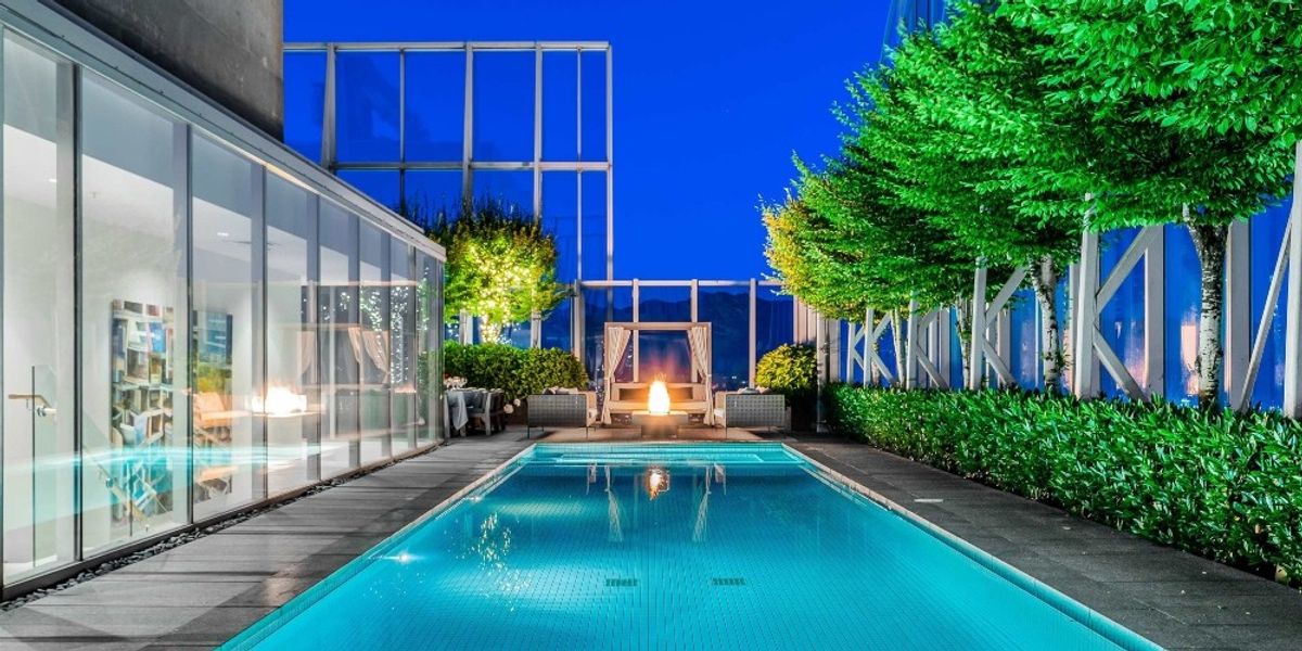 Illustration of Penthouse Apartment Stealth Roofing Green Building Homesite Kosten