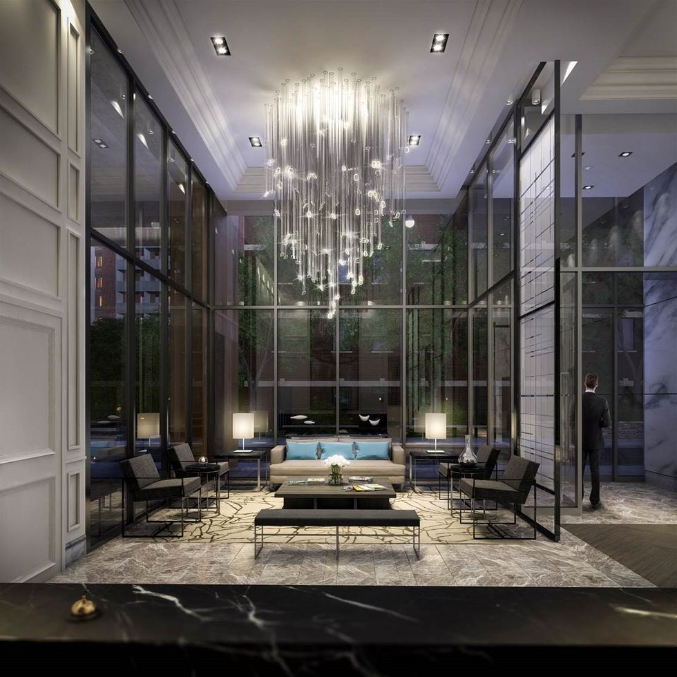 Lobby at The Jack, demonstrating the social atmosphere of lobbies today, where people are invited to gather and socialize comfortably as if it were their own living room.