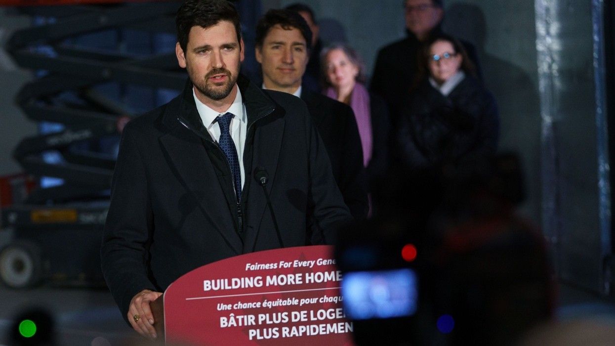 Minister of Housing, Infrastructure, and Communities Sean Fraser at an announcement in April.