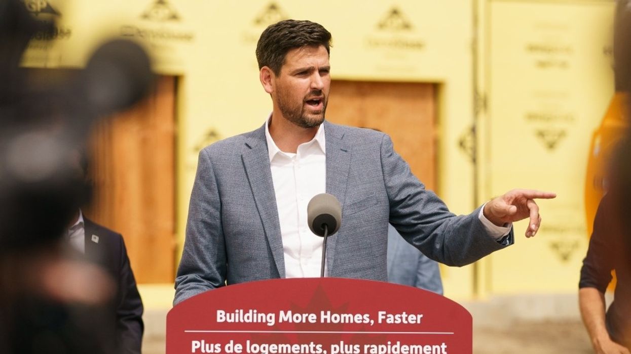 Minister of Housing Sean Fraser in London, Ontario on September 13.