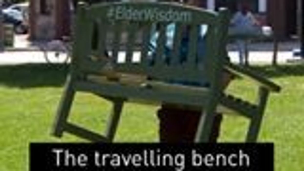 Need Advice? Pop-Up Park Bench Invites You To Talk With A Senior