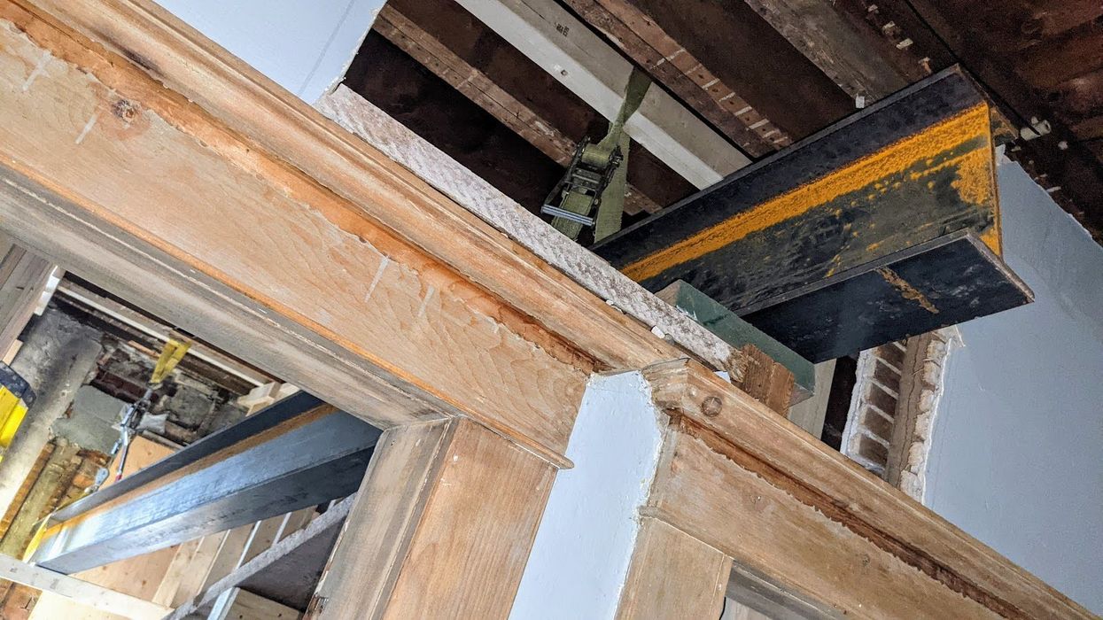 Old house reno I-beam