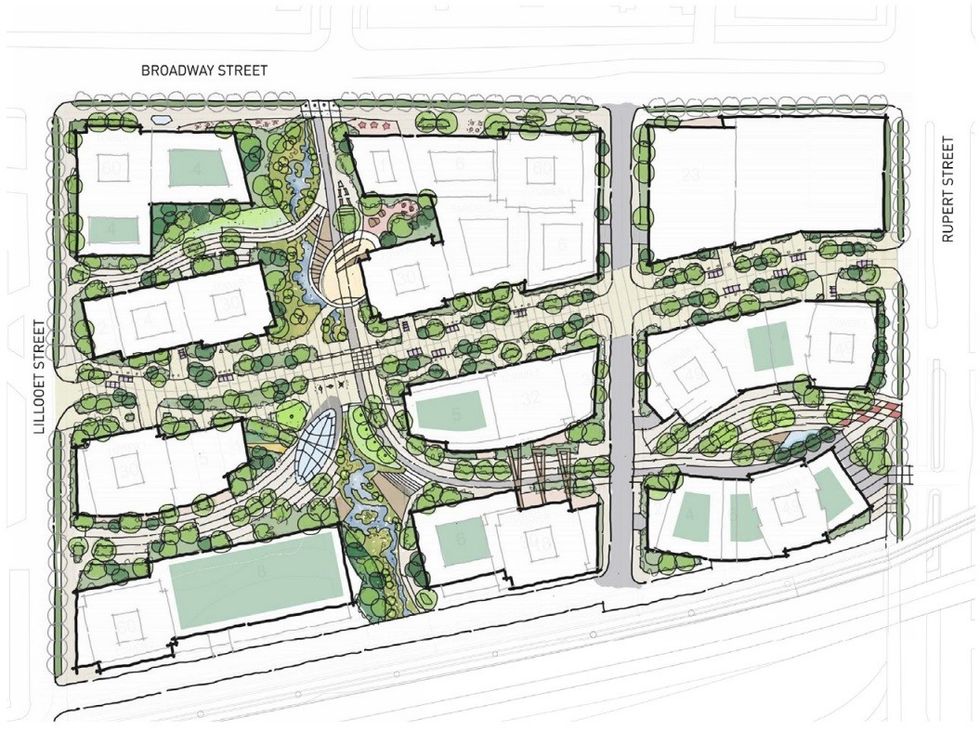 Option A, called Cedar, for the 3200 East Broadway redevelopment.