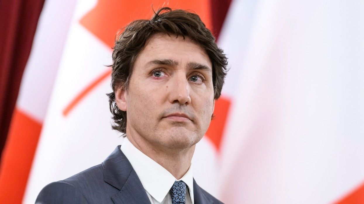 Outgoing Prime Minister Justin Trudeau at a press conference on February 24, 2024.