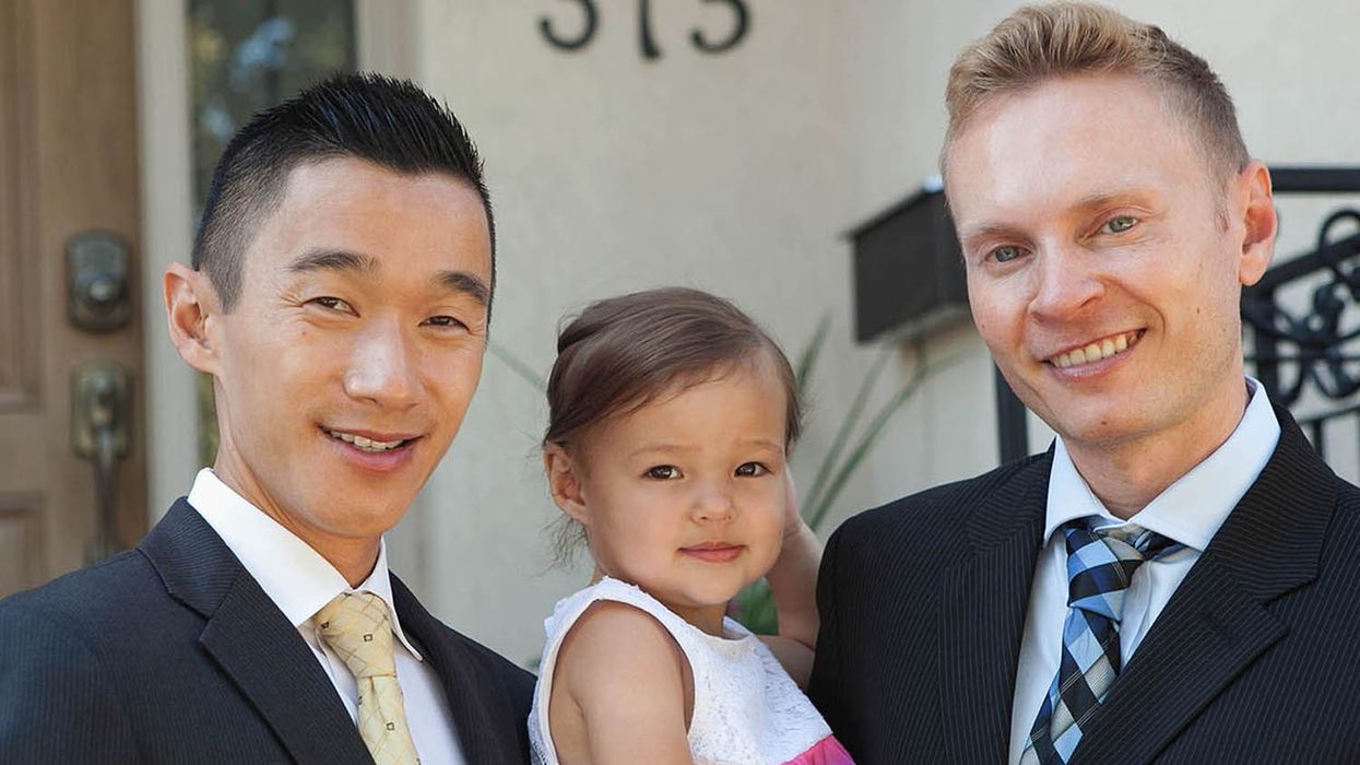 Paul Chan and Ewan French, seen her with their daughter, Jasmine Diane Chan, who turns 3 in June, believe working with family offers valuable support and loyalty.