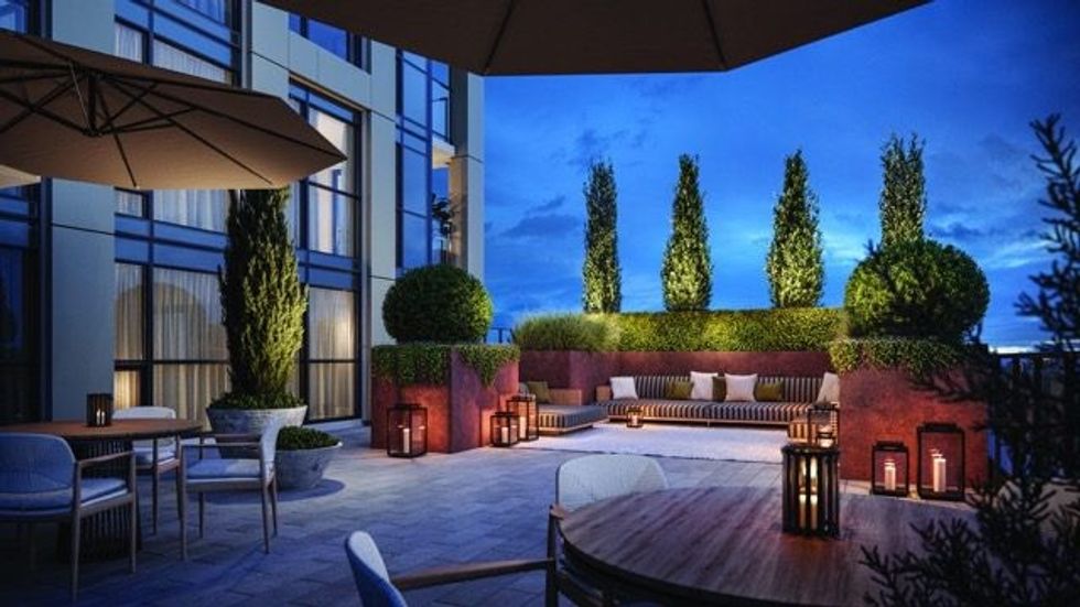 Raglan house terrace