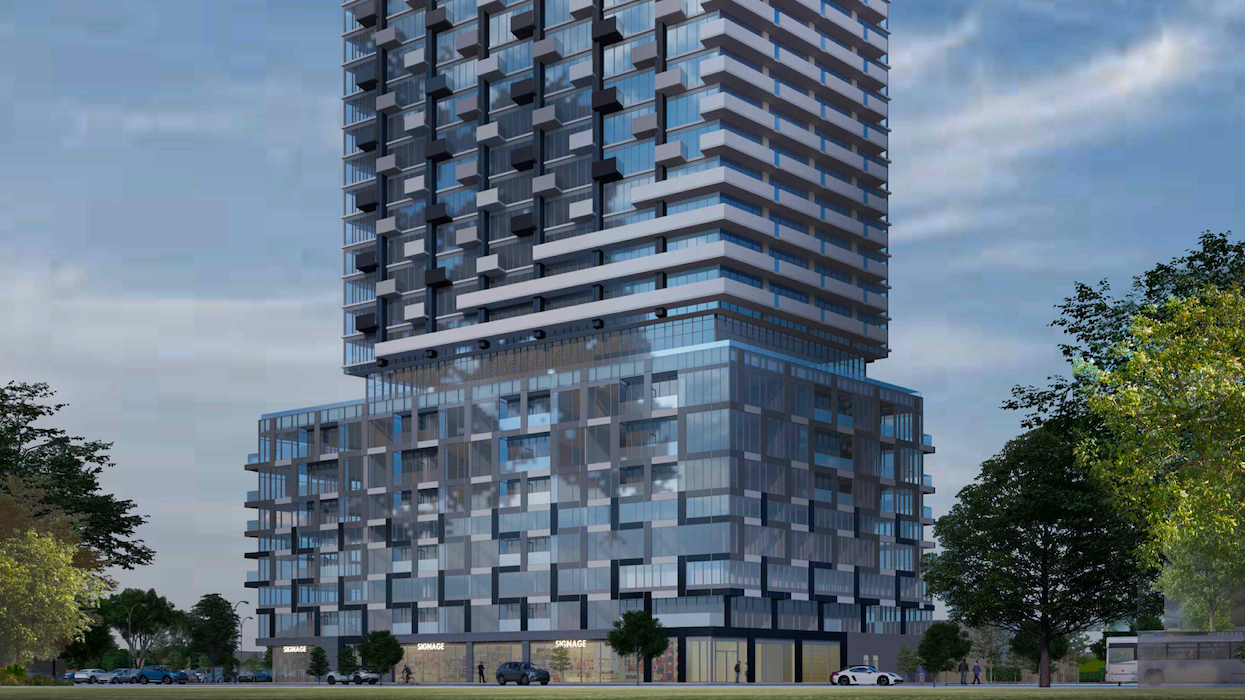 Rendering of 43-storey tower proposed for 1705 Weston Road.