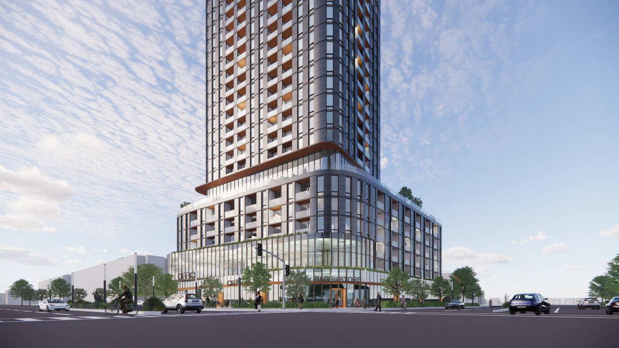 Rendering of 4949 Bathurst Street from RAW Design.