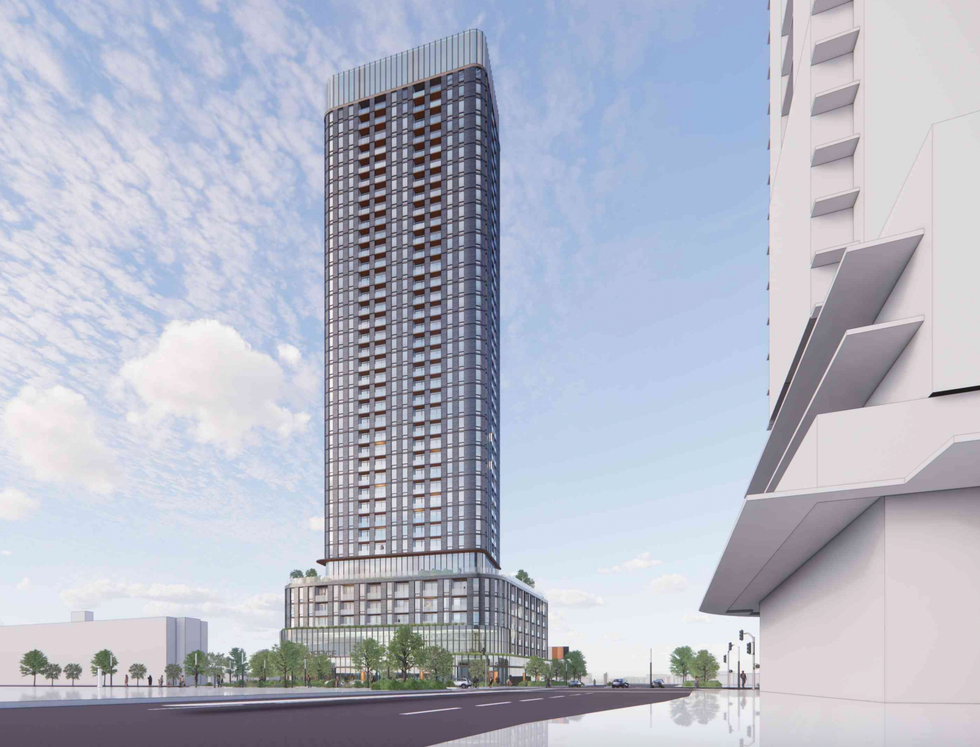 Rendering of 4949 Bathurst Street from RAW Design.